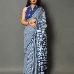 Striped Cotton Saree-image-28