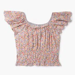 lee cooper Floral Print Smocked Top-picture-16