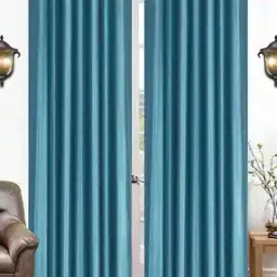 the conversion Set of 2 Eyelet Long Door Curtain - 9ft-picture-14