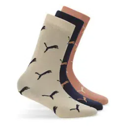 puma Logo Print Pack of 3 Ankle-Length Socks-picture-46