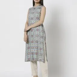 avaasa mix n' match Women Printed Straight Kurta-picture-38