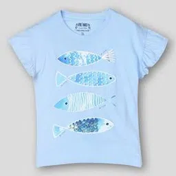 kg frendz Girls Printed Relaxed Fit T-Shirt-picture-44