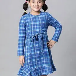 oxolloxo Girls Checked Fit & Flare Dress-picture-21