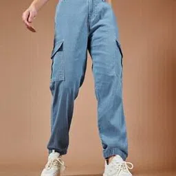 dolce crudo Women High-Rise Relaxed Fit Jogger Jeans-picture-28