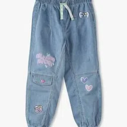 kg frendz Girls Graphic Print Mid-Rise Joggers-picture-43
