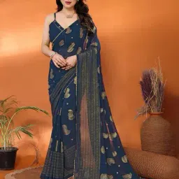 griva designer Women Georgette Silk Saree image 1