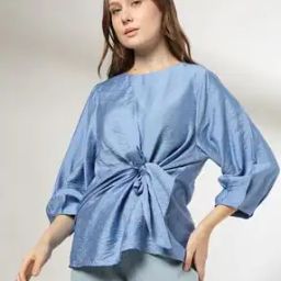 dnmx Women Regular Fit Top with Tie-Up-picture-39