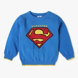 inf frendz Superman Pattern Sweater-picture-33