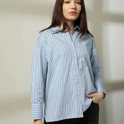 dnmx Women Striped Relaxed Fit Shirt-picture-36