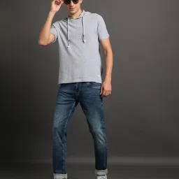 john players jeans Men Mid-Wash Skinny Fit Jeans image 1