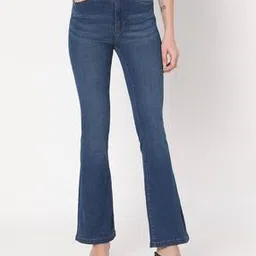 vero moda Women High-Rise Bootcut Jeans with 5-Pocket Styling-picture-21
