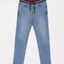 allen solly Boys Mid-Wash Jogger Jeans image 1