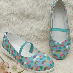 d'chica Rainbow Print Ballerinas image 1