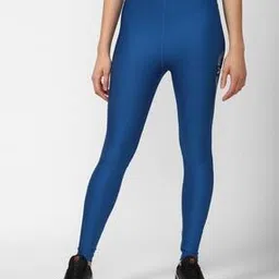 reebok Women Logo Print Sports Leggings with Elasticated Waistband-picture-45