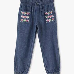 Girls Mid-Rise Cotton Joggers-image-58