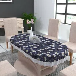Floral Print Waterproof 6-Seater Table Cover-image-38