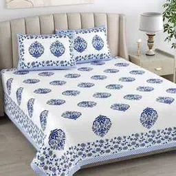 bombay spreads 150 TC Floral Print King Bedsheet with Pillow Cover-picture-28