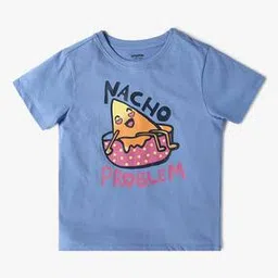 yousta Girls Graphic Print Regular Fit Crew-Neck T-Shirt-picture-34