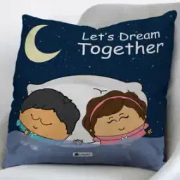 indigifts Let's Dream Together Print Square Cushion 12" x 12"-picture-18
