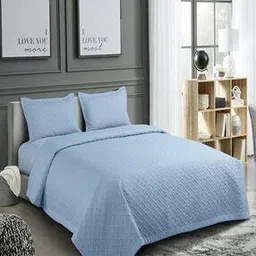 hosta homes 280 TC Quilted Double Bed Cover with Pillow Covers-picture-47
