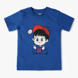 yousta Boys Graphic Print Regular Fit Round-Neck T-Shirt-picture-8