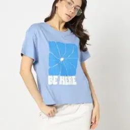 yousta Women Graphic Print Regular Fit Round-Neck T-Shirt-picture-25