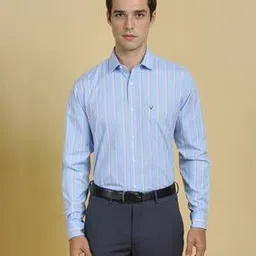 allen solly Men Striped Slim Fit Shirt-picture-14