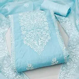 svaraa Women Embroidered 3-Piece Unstitched Dress Material-picture-21