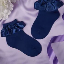 neska moda Girls Ankle-Length Frill Socks-picture-51