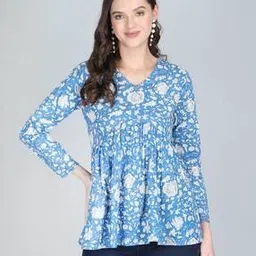 nantan Women Floral Print Regular Fit Top-picture-30