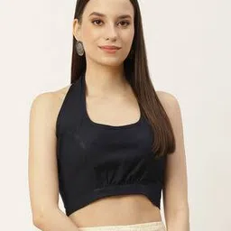 molcha Solid Back Open Blouse-picture-46