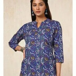 Women Floral Print Tunic with Full Sleeves-image-29