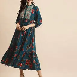 rangmayee Floral Embroidered A-line Maxi Dress-picture-33