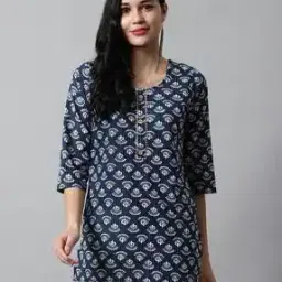 svaraa Women Floral Print Straight Kurti-picture-28