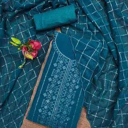 svaraa Women Embroidery Unstitched Dress Material-picture-28