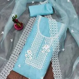 svaraa Women Embroidery Unstitched Dress Material-picture-38