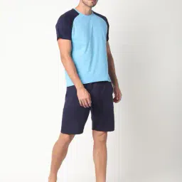 netplay Colourblock T-shirt with Lounge Shorts image 1