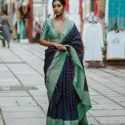 rasvriti Traditional Banarsi Semi Silk Woven Saree-picture-33