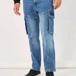 styli Men Bootcut Cargo Jeans-picture-40