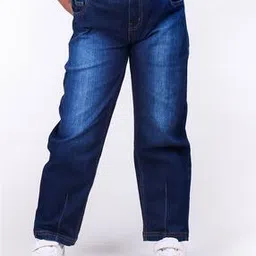 kiddopanti Girls Straight Fit Jeans with 5-Pocket Styling-picture-38