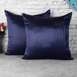 the decor mart Set of 2 Pleated Cushion Covers 16" x 16"-picture-46
