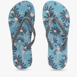 frisbee Floral Print Thong-Strap Flip-Flops-picture-47