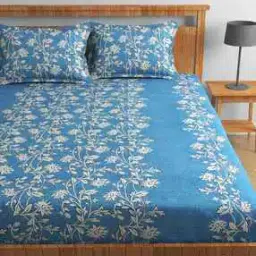 homefab india Printed Double Bedsheet with 2 Pillow Covers-picture-38