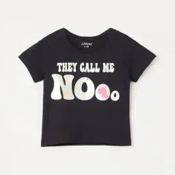 juniors by lifestyle Girls Regular Fit T-shirt image 1