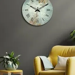 olive tree Floral Print Silent Movement Wooden Wall Clock-picture-26
