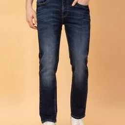 being human Men Relaxed Fit Jeans with 5-Pocket Styling-picture-32