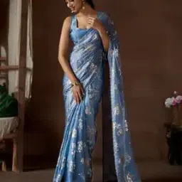 saree mall Women Printed Designer Saree With Blouse Piece-picture-11