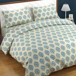 trance home linen 200 TC Cotton Printed Zippered Duvet Cover Damask With Pillow Covers-picture-34