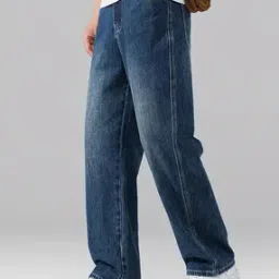 hivora Men Lightly Washed Relaxed Jeans-picture-22