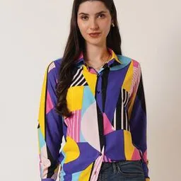 lookshine Women Relaxed Fit Abstract Shirt-picture-52